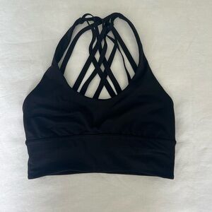 Black sports bra